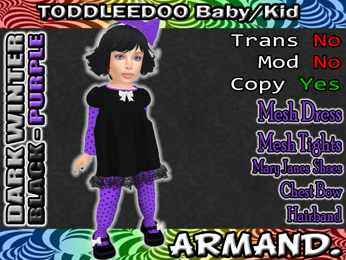 --ARMAND-- DARK WINTER - BLACK-PURPLE