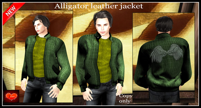 Alligator leather jacket*