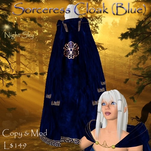 Sorceress Cloak (Blue) (box)