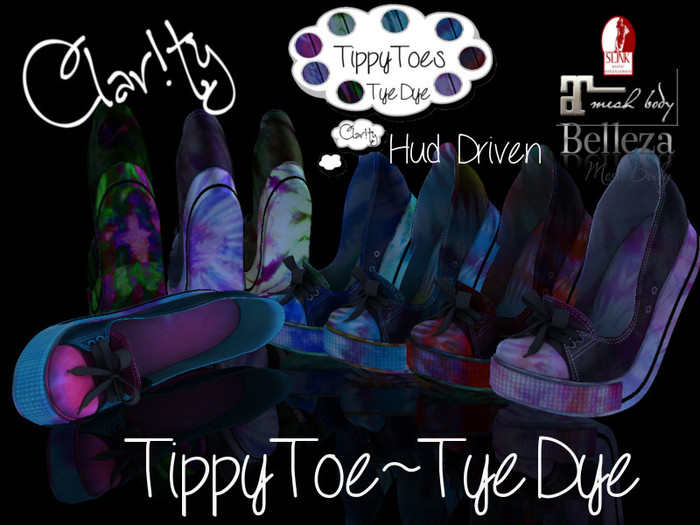 Clar!ty~TippyToes~Tye Dye