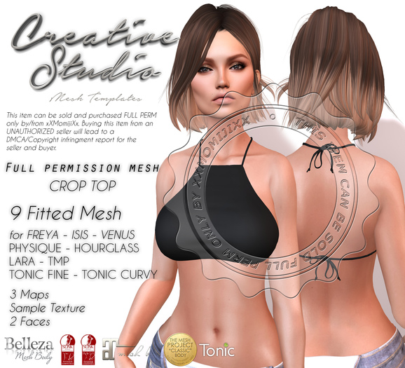 - CREATIVE STUDIO - Crop Top "WEAR ME"