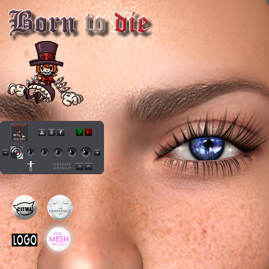 Mesh Eyes [Azure Violet] (Agnes) [With HUD]