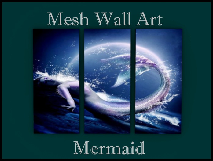 Mesh Mermaid Framed Art
