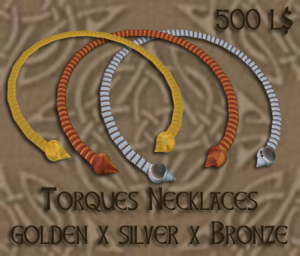 Morgana's Torques necklaces medieval