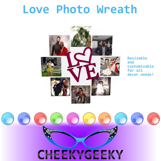 ~CheekyGeeky~ Love Photo Wreath
