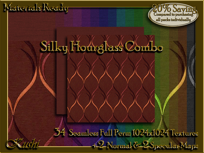!Kushi! SilkyHourglassCOMBO Textures -WEAR TO UNPACK