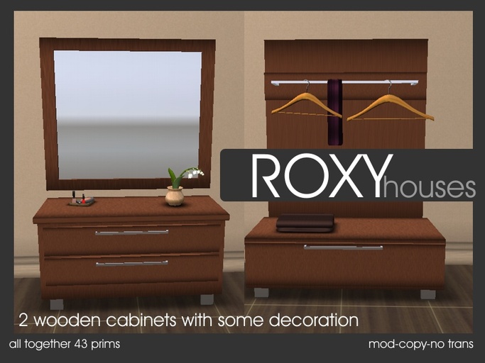 Second Life Marketplace ROXY furniture 2 wooden