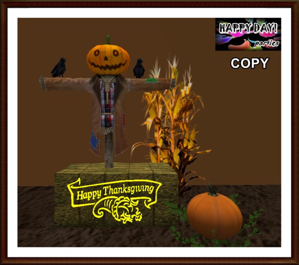 Thanksgiving - Happy Thanksgiving Scene - with sound crow