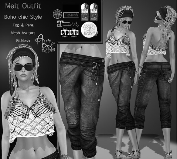 DEMO***ArisAris-B&W~Gara57~Melt Outfit-