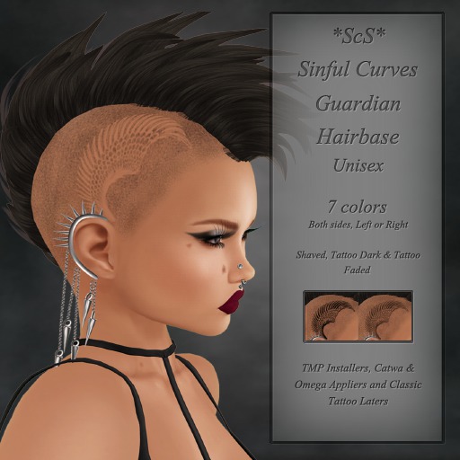 Avada~ Hairbase Shaved Guardian Demo