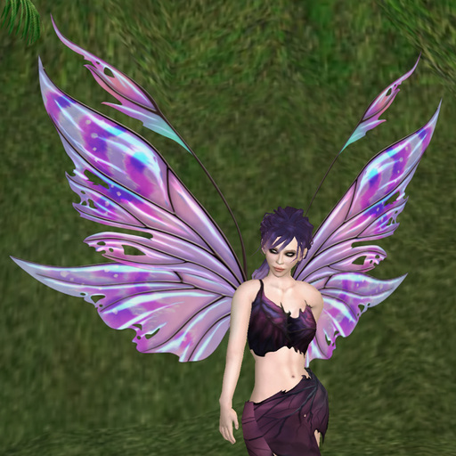 Iridescent Lavender "Azarelle" Fairy Wings Scripted MOD/COPY