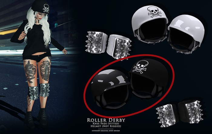 Roller Derby - Black Helmet