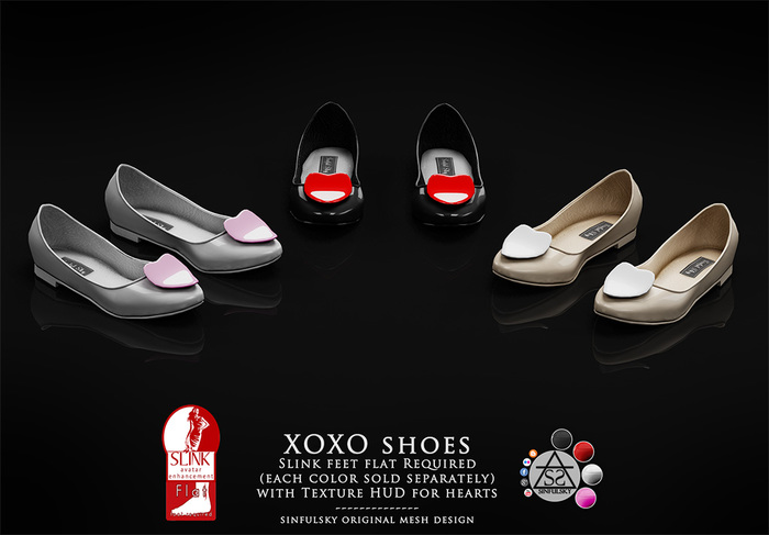 Sinful Sky - XOXO Flat Shoes - Black (Packed)