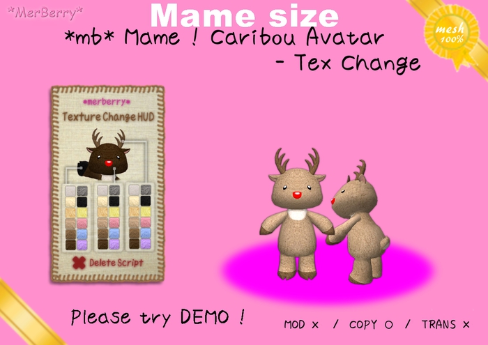 *mb* Mame ! Caribou Avatar - Tex Change
