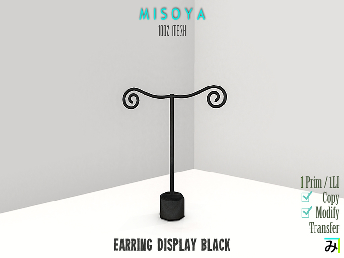 MISOYA [Earring Display] Black