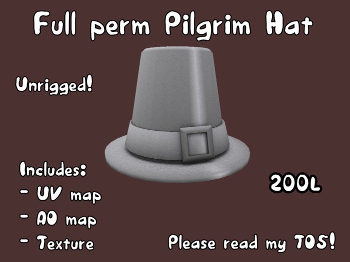 [ZF] Full perm Pilgrim Hat [BOX]