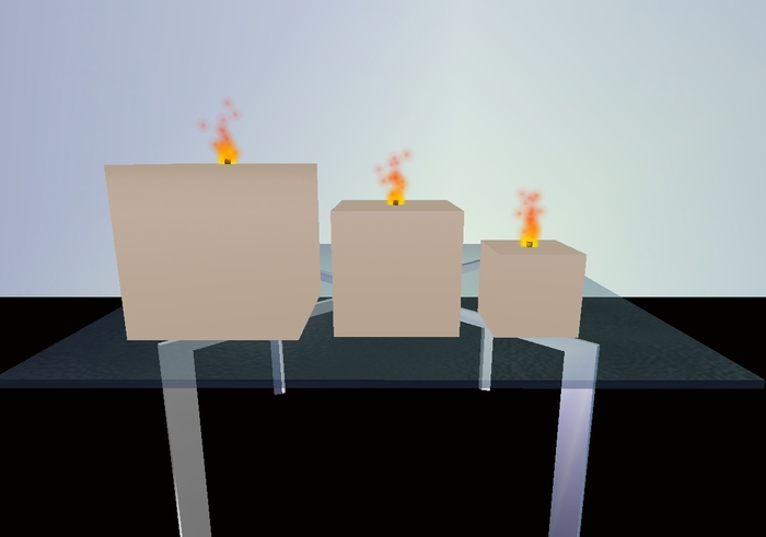 Candles - Set 3 Candle Cubic