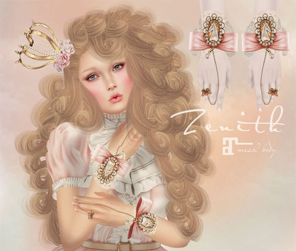 =Zenith=Gothic Victorian Cuff Bracelet (Rose)- Maitreya