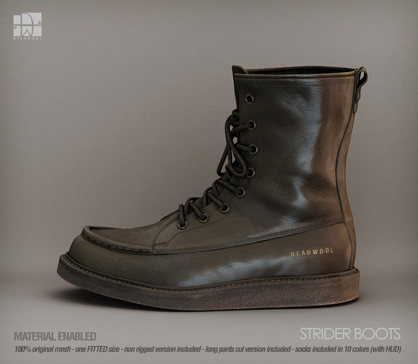 [Deadwool] Strider boots - army green