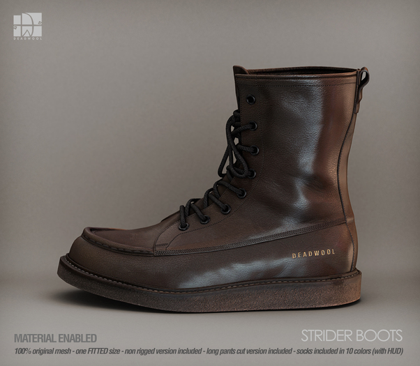 [Deadwool] Strider boots - chocolate