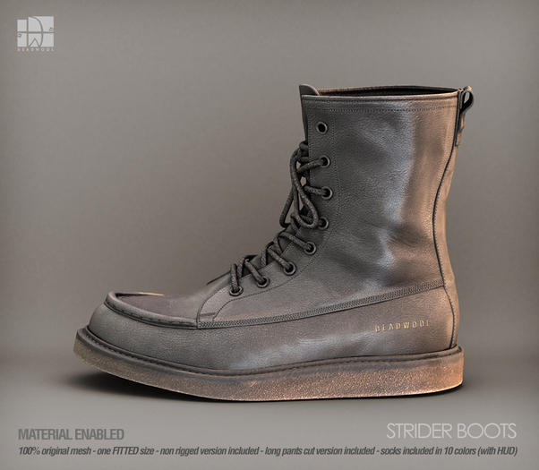 [Deadwool] Strider boots - grey