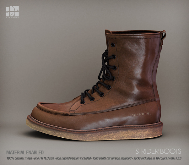 [Deadwool] Strider boots - tan