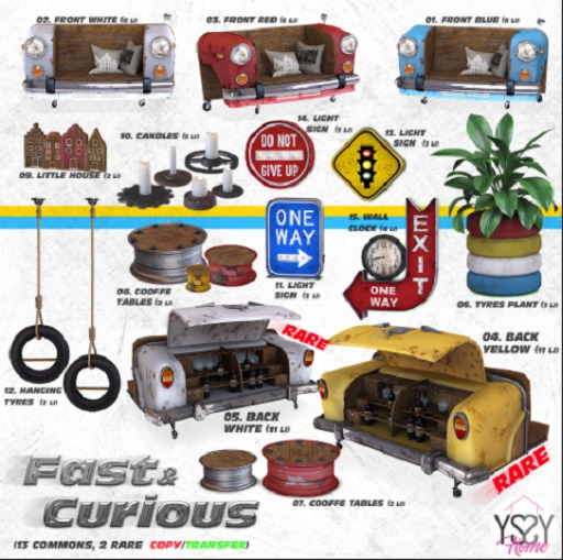 *YS&YS* Fast&Curious Set - 05 Back White RARE  box