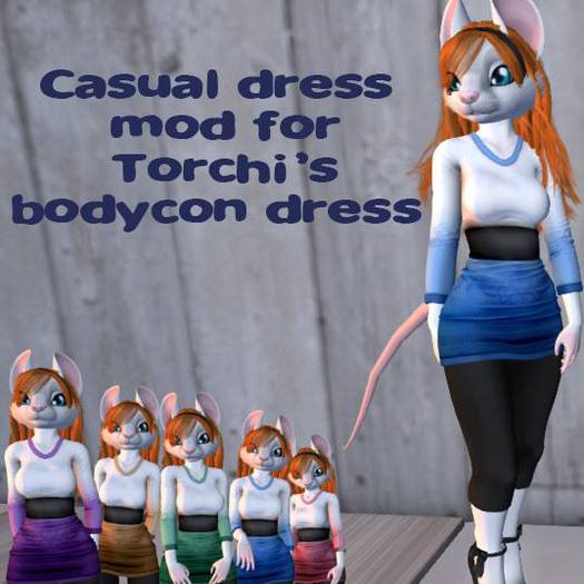 .:M&M:. texture pack for [Torchi's] kemono bodycon dress