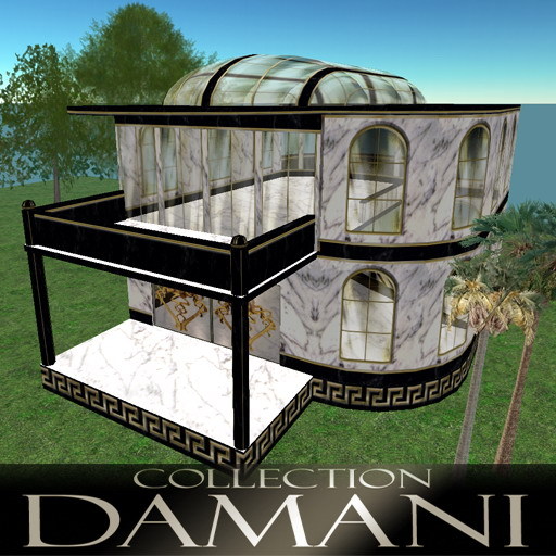 Damani Low Prim BlackMarble Villa