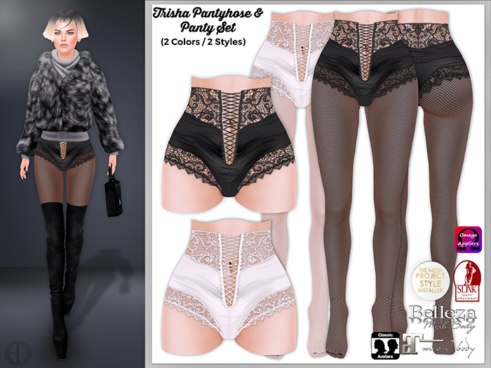[hh] Trisha Pantyhose & Panty Set
