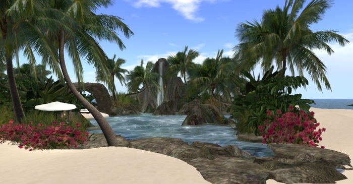 Tropical Oasis Waterfall - Natural Rock Pool