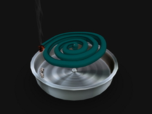 [Px] Japanese mosquito coil on dish