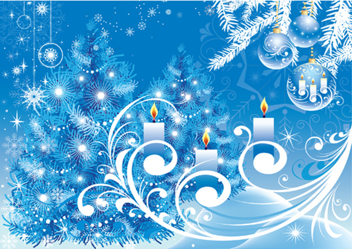 Christmas Blue Background 9