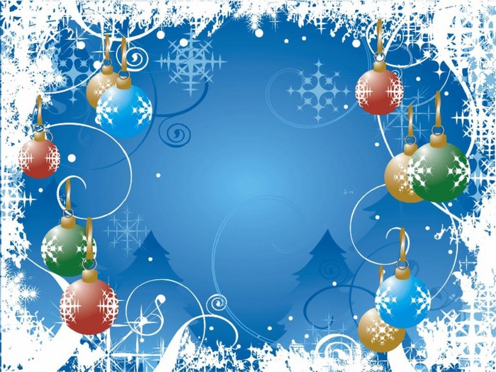 Christmas Blue Background 7