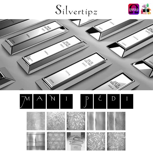 ~Mani Pedi~ Silvertipz Polish - Omega HUD
