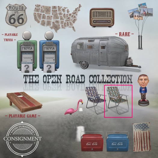[Con.] Open Road Collection - Lawn Chair - Yellow 