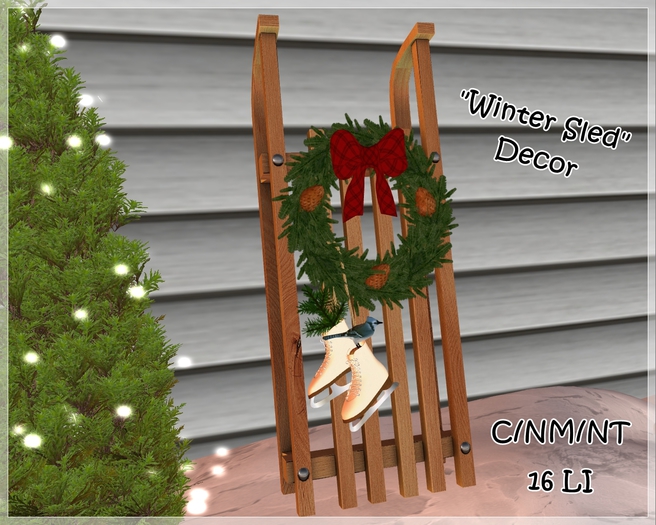 !!! TBGB - "Winter Sled" Decor by Sej
