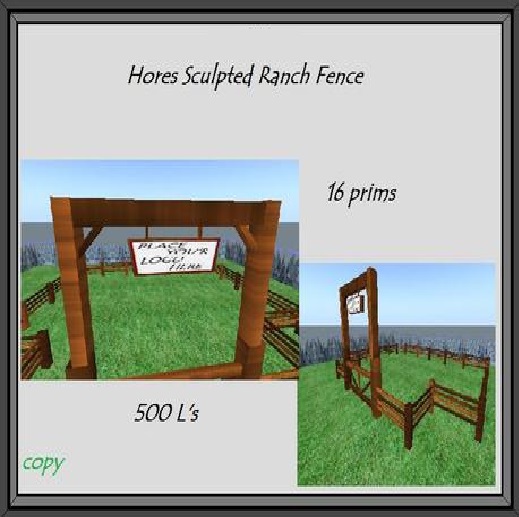  Horse Sculpted Ranch Fence boxed