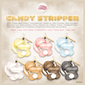 Second Life Marketplace - ASO!Rabbit Costume (strawberry) - Slink ...