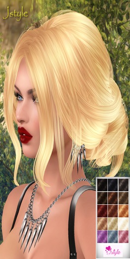 ::MESH HAIR PACK HUD::ROSA MULTICOLOR
