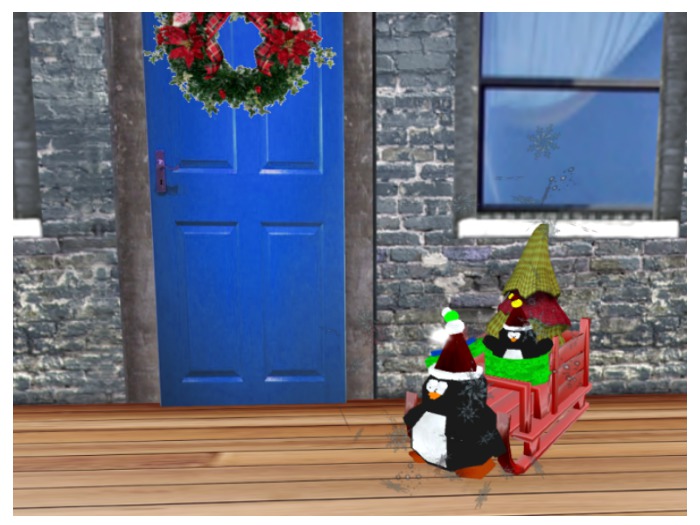M.D penguin sleigh