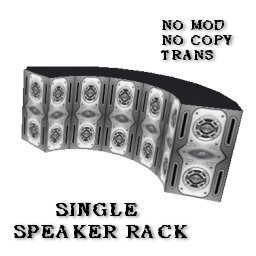 (BL) Speaker Rack Single Boxed