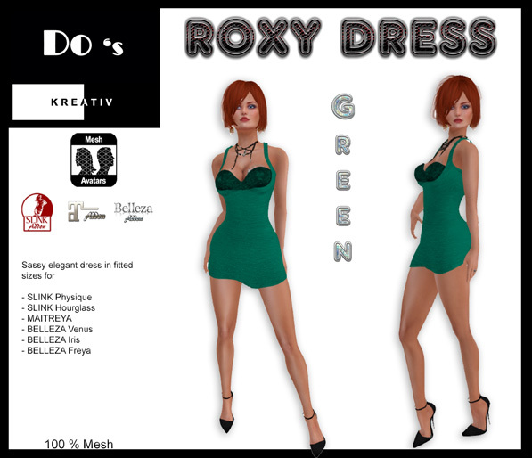 .:Do's:. Roxy Dress  GREEN  DEMO
