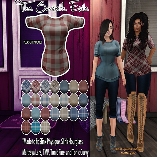 T7E: Just a Shirt Dress - Home Time Plaid