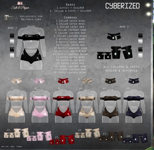 S&P Cyberized outfit 4col. RARE (rez to unpack)
