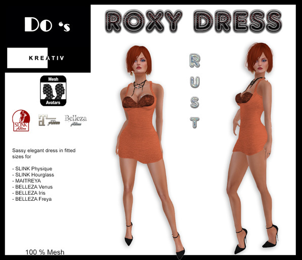 .:Do's:. Roxy Dress RUST