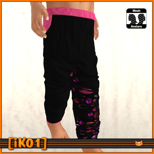 [iK01] Baggy Pants TD Baby - Lippeh Black