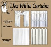 lfox White Curtains (suitable for sheers)