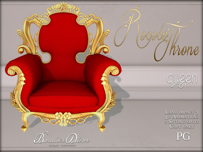Rococo Throne Queen PG