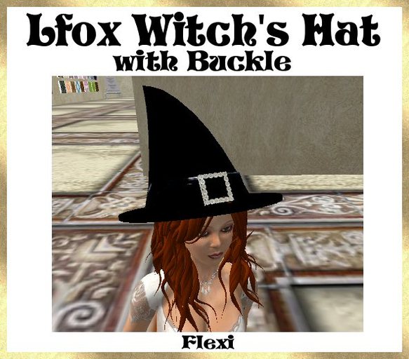 lfox Witch's Hat with Buckle (boxed)